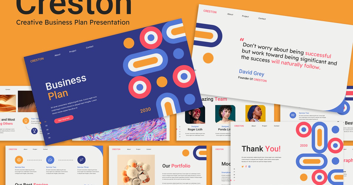 Creston – 创意商业计划 PowerPoint