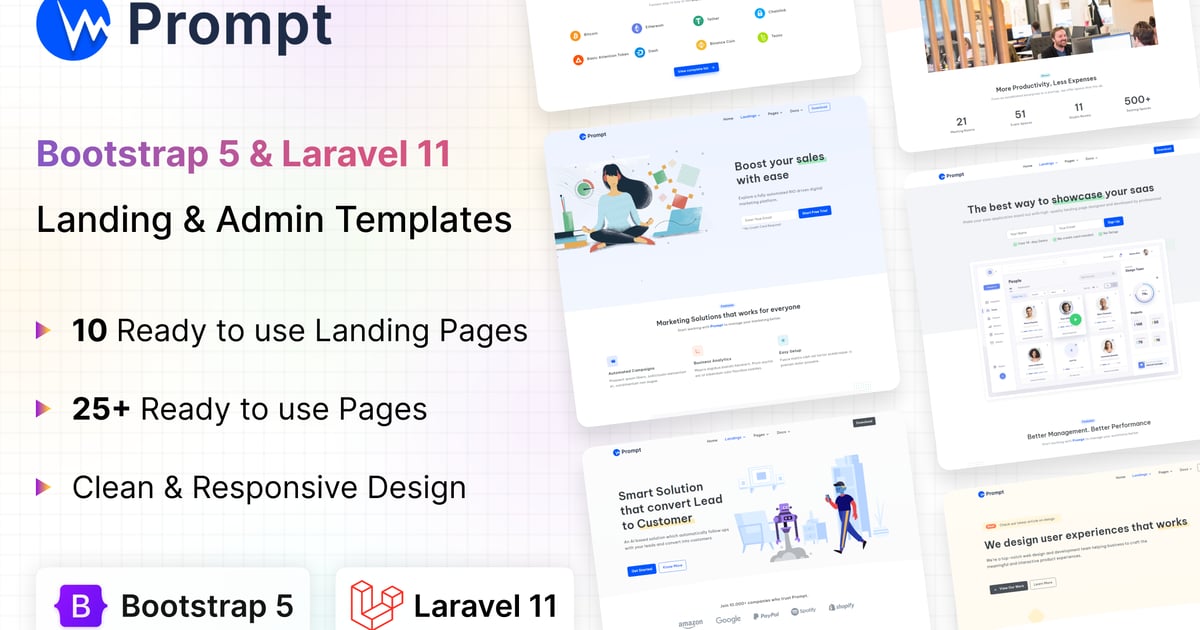 提示 – 现代多用途 Laravel 模板