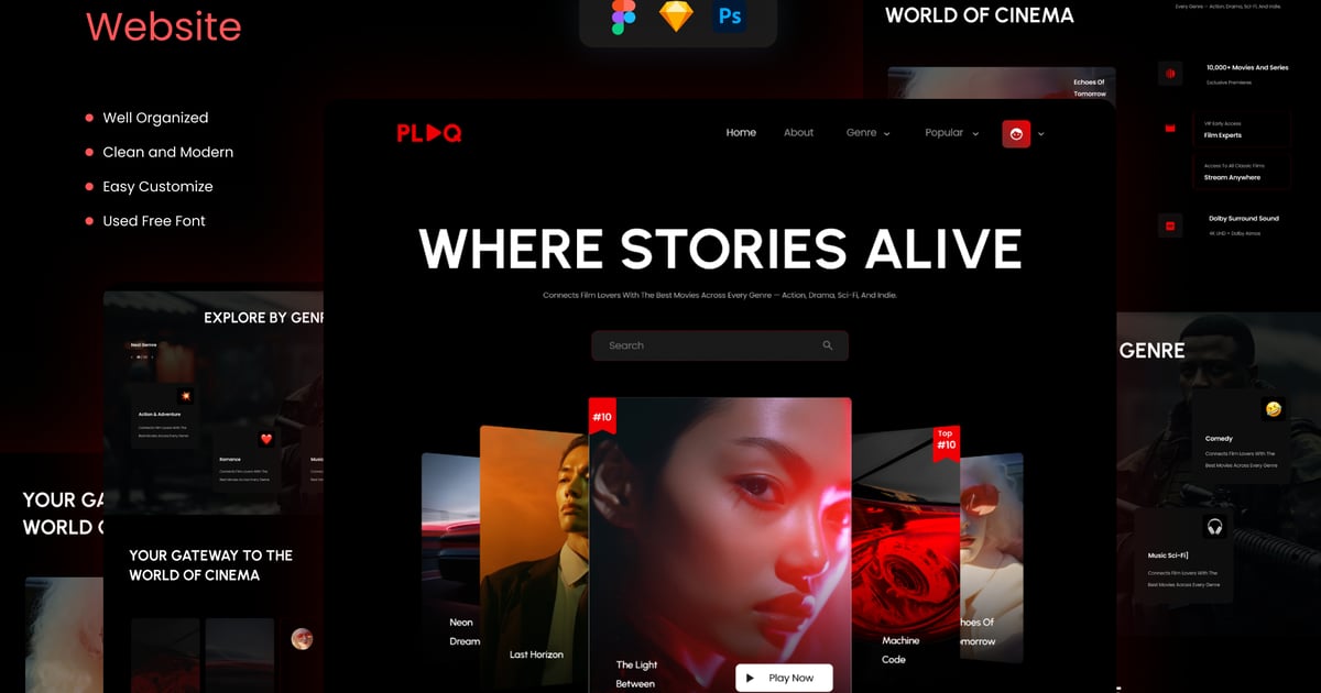 Plaq – 流媒体平台网站