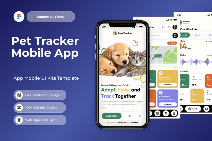 PawTrack – 宠物追踪器移动应用