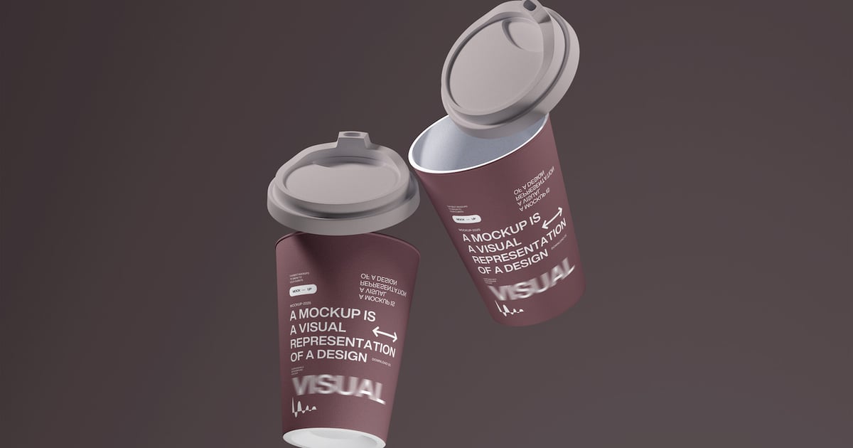纸质咖啡杯样机套装