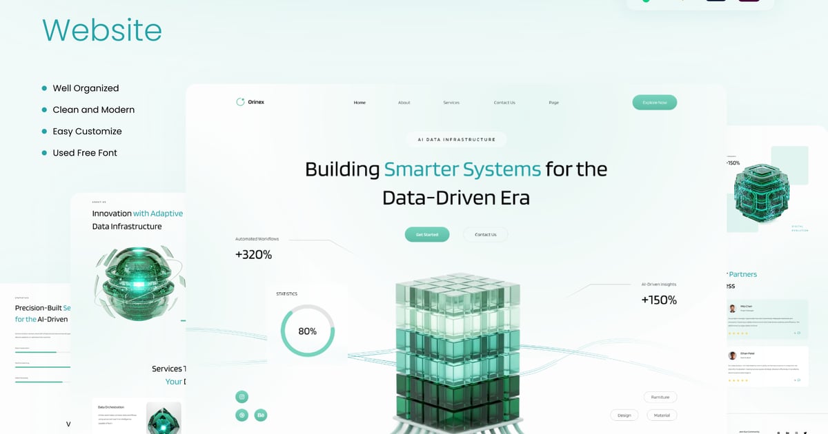 Orinex – 人工智能数据基础设施网站