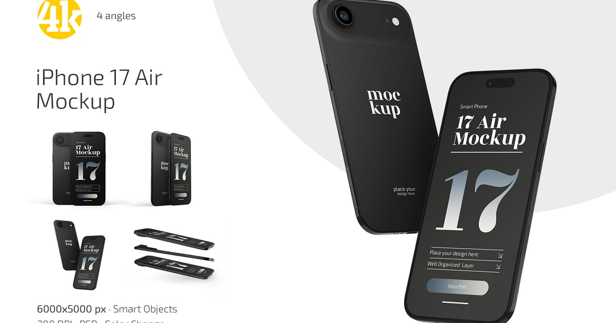 iPhone 17 Air 模型套装