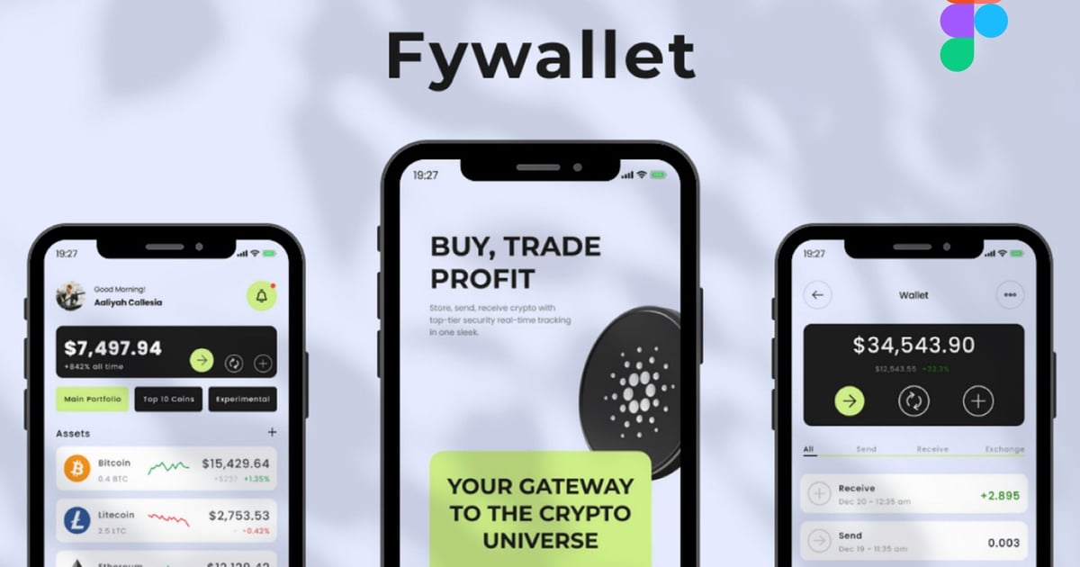 Fywallet – 加密钱包移动应用 UI 套件