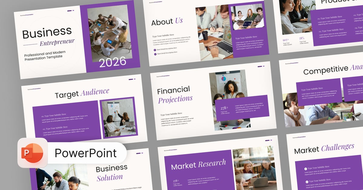Venturex 企业家商业 PowerPoint