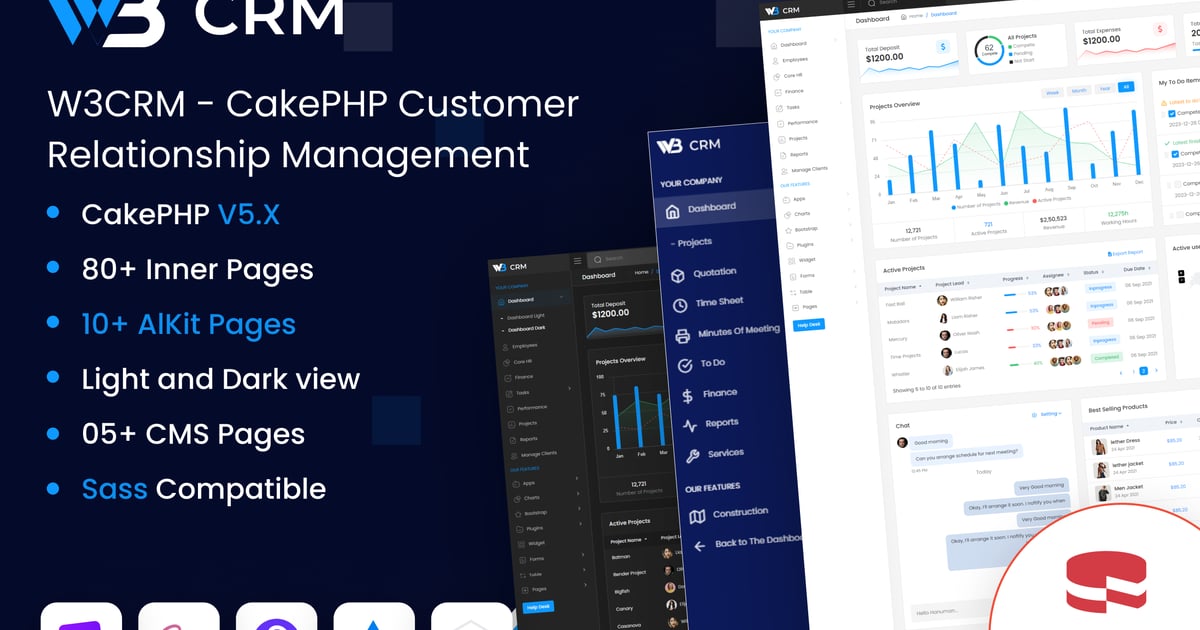 W3CRM – CakePHP 客户关系管理