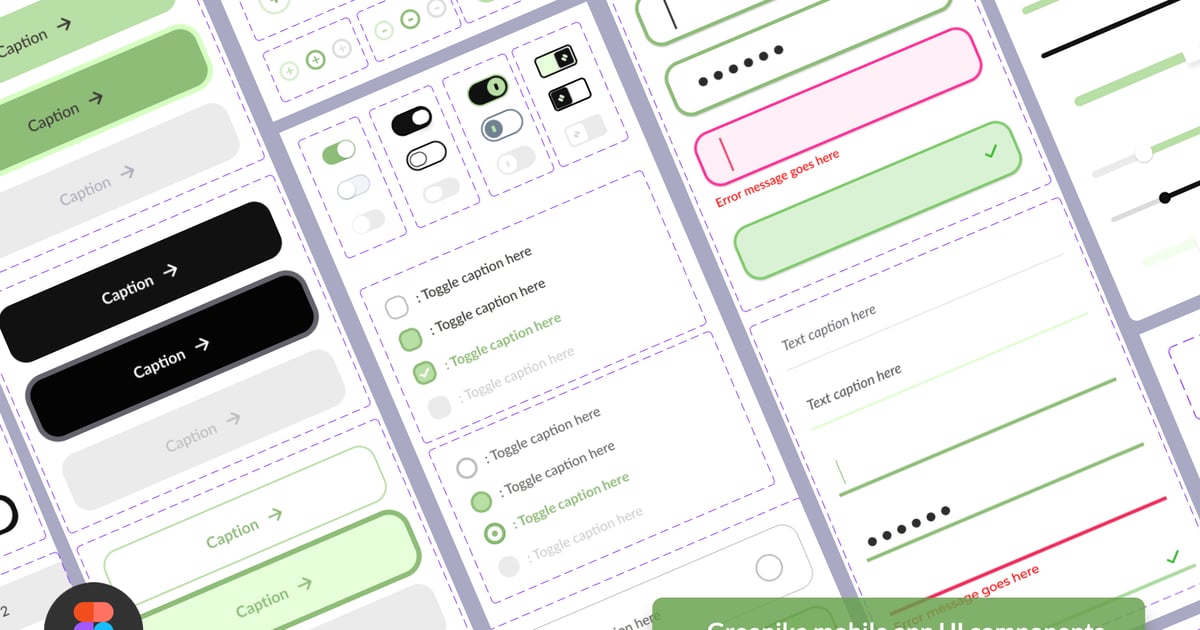 Greenika – 移动应用 UI 套件