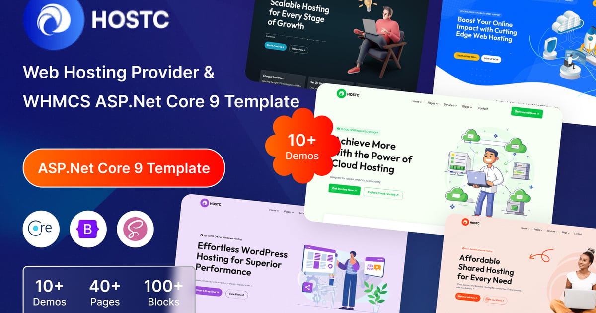 Hostc – ASP.NET Core 9 Web 托管提供商 WHMCS