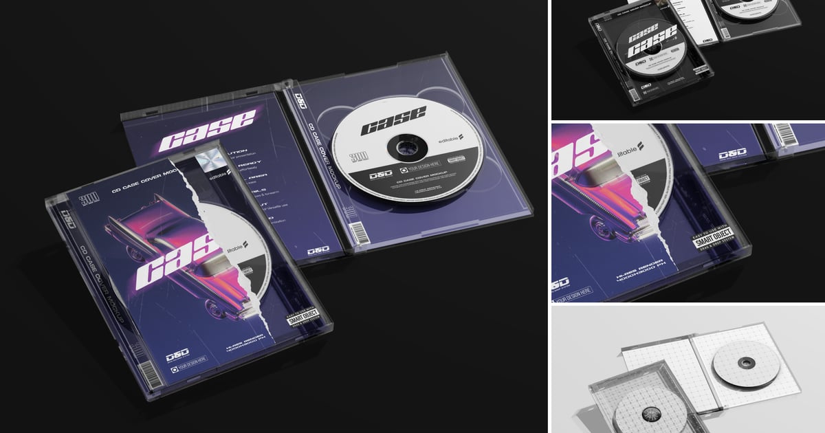 音乐专辑 CD 盒模型