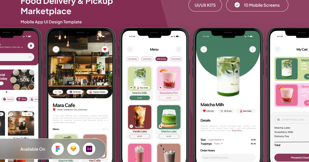 Sipin – 食品配送和自取市场应用