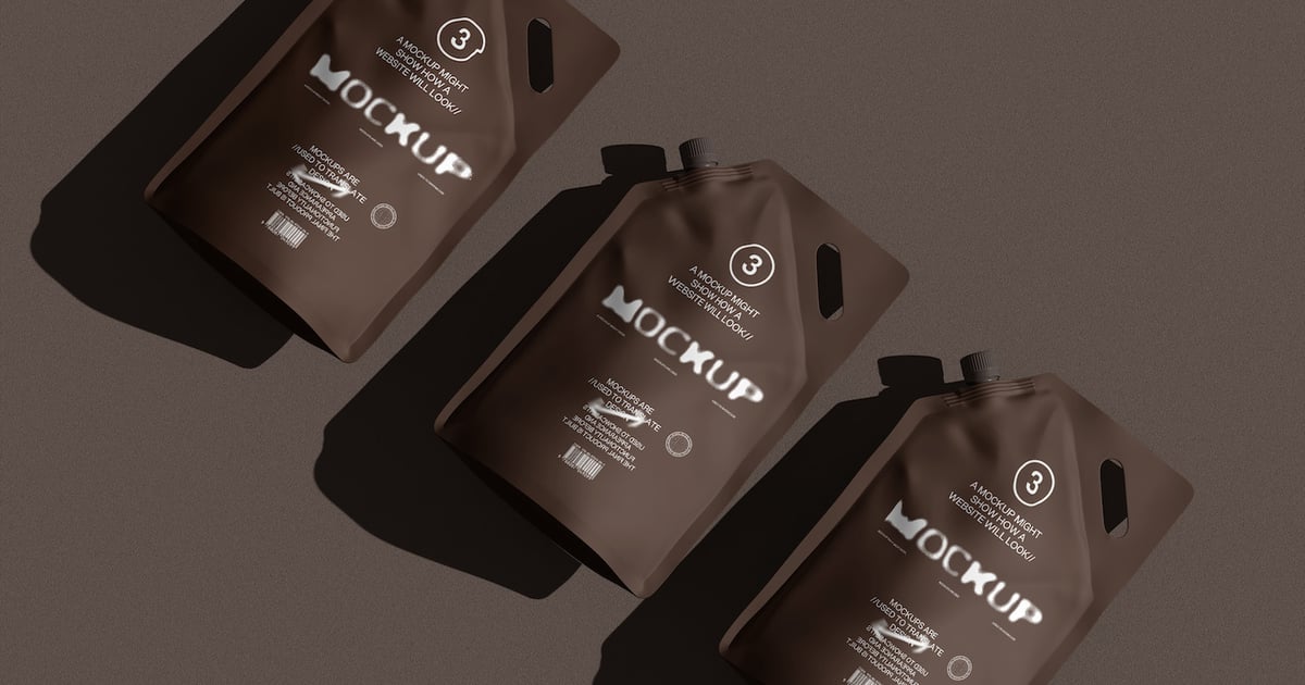 Doypack 包装袋包装模型套装