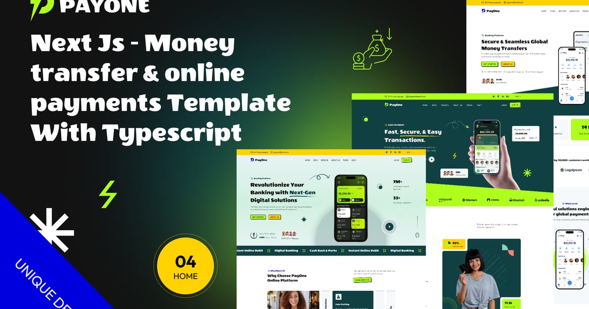 PayOne – Next Js – 转账和在线支付