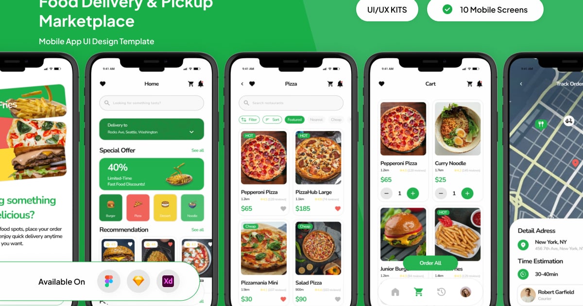 YumHub – 食品配送和自取市场应用