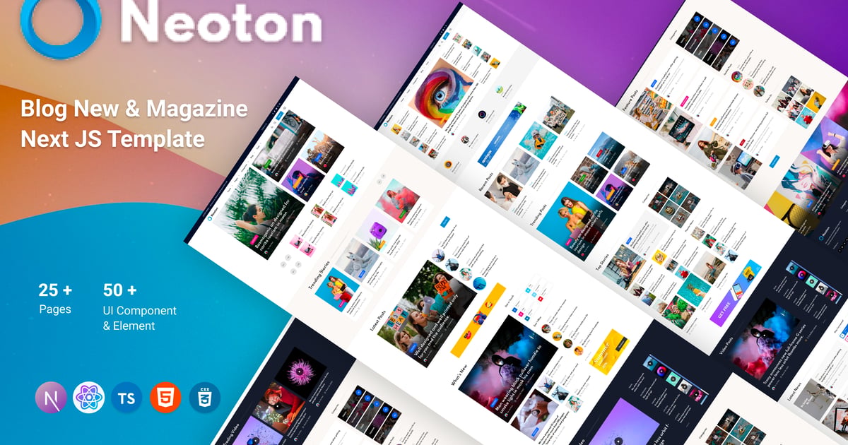 Neoton – 新闻、博客和杂志 Next.js 模板