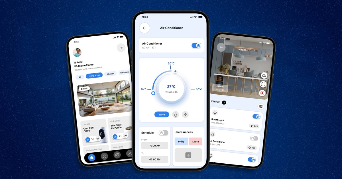 智能家居 – 移动应用 UI 套件