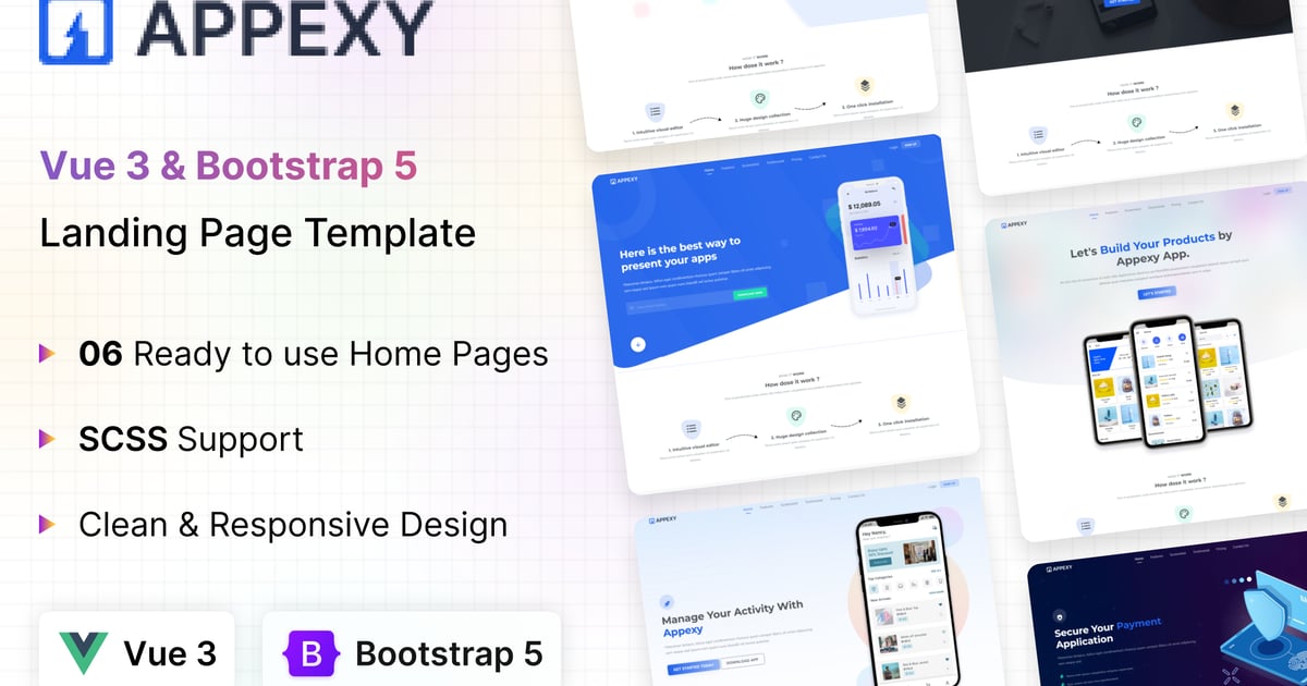 Appexy – Vue落地页模板