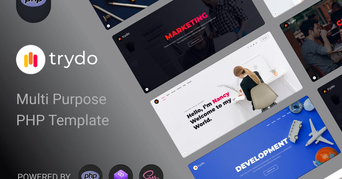 Trydo – 代理机构和作品集 PHP 模板