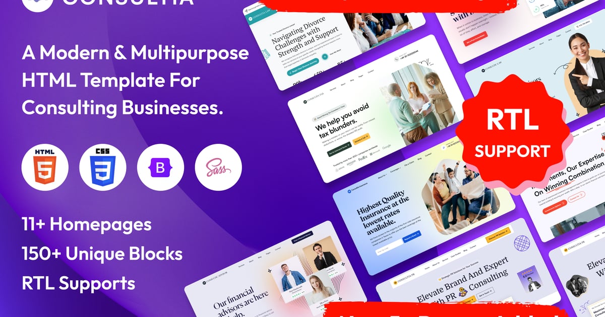 Consultia – 多用途商业咨询 HTML