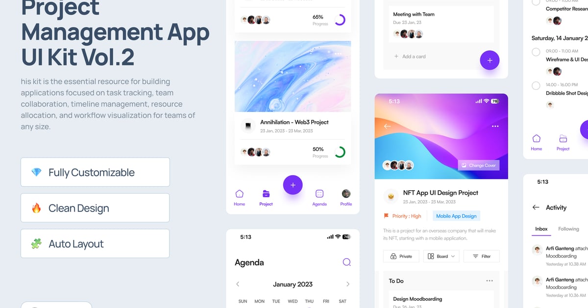 项目管理应用 UI 工具包 Vol.2 – Ngatur