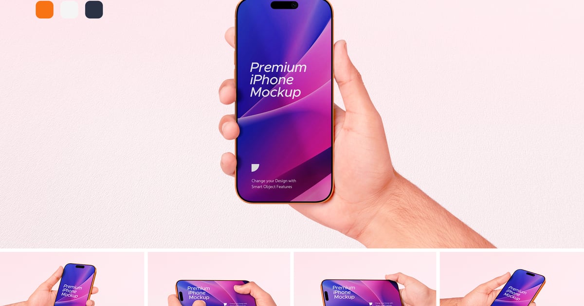 适用于 iPhone 17 的高质量逼真手机模型