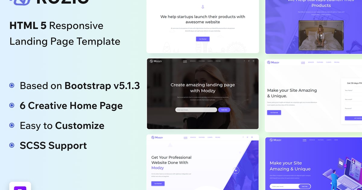 Rozic – 创意 HTML5 模板