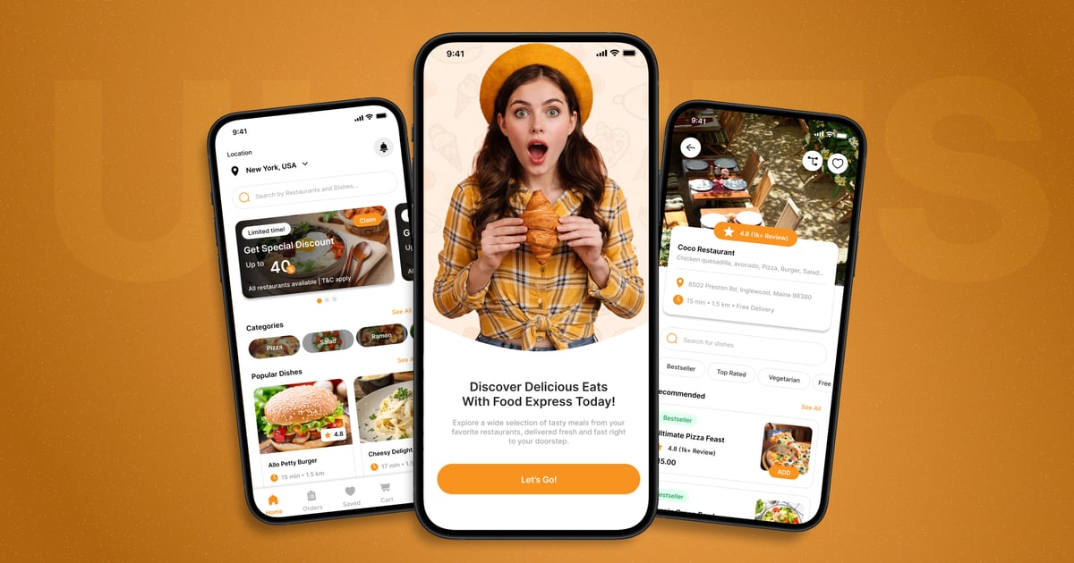 食品配送 – 移动应用 UI 套件