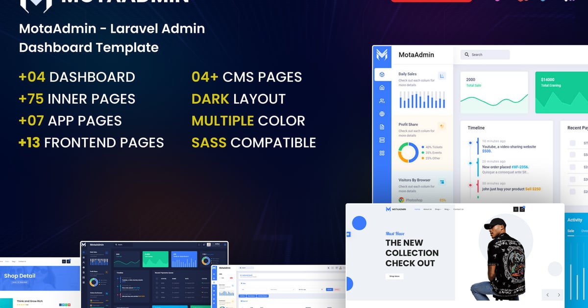 Laravel 管理后台模板