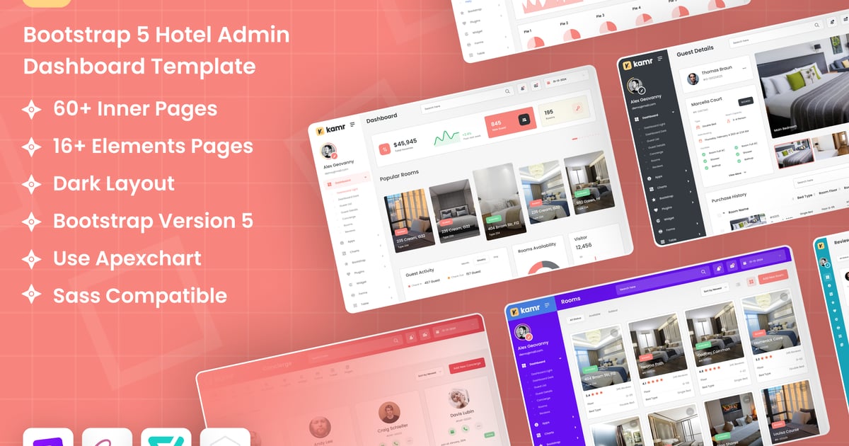 Bootstrap 酒店管理后台模板