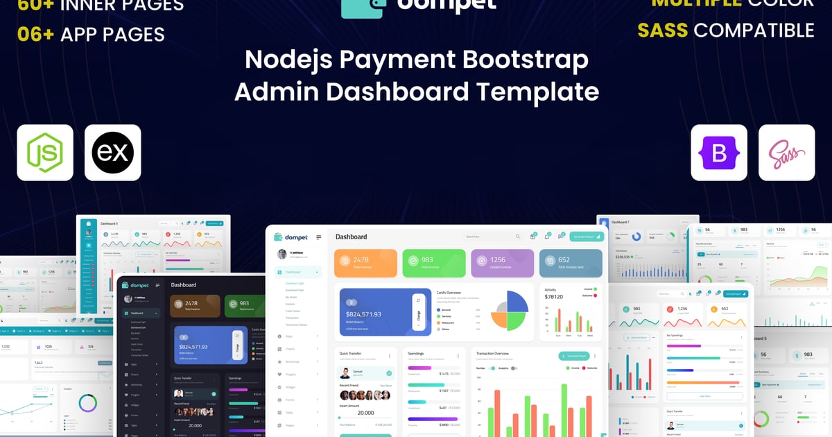 Node.js 支付 Bootstrap 管理后台模板