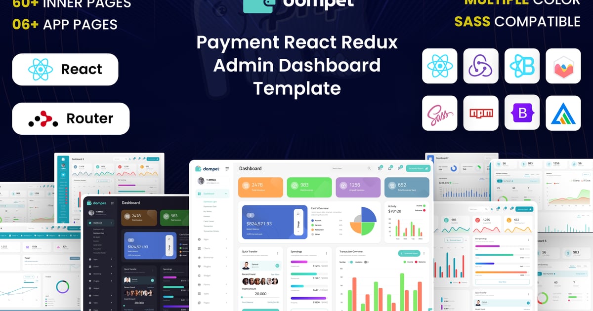 React Redux支付管理后台模板
