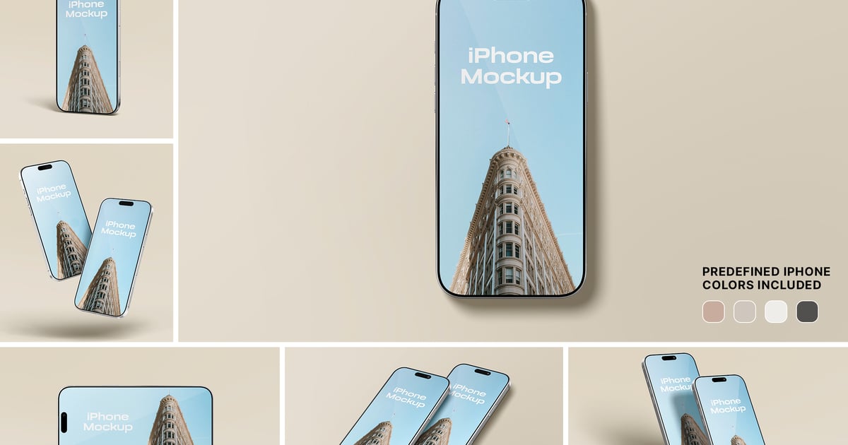 适用于手机的高品质逼真 iPhone Pro 模型