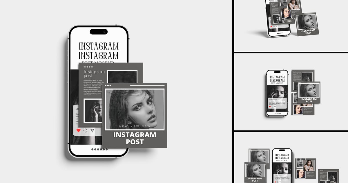 高分辨率 Instagram 帖子模型