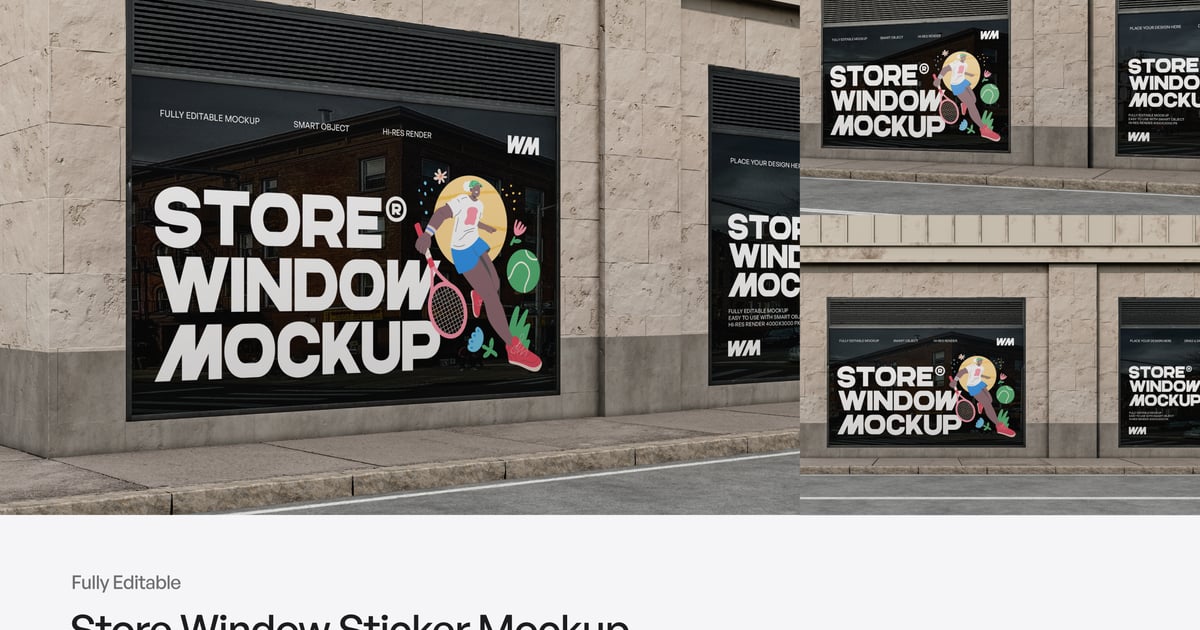 店面橱窗广告模型
