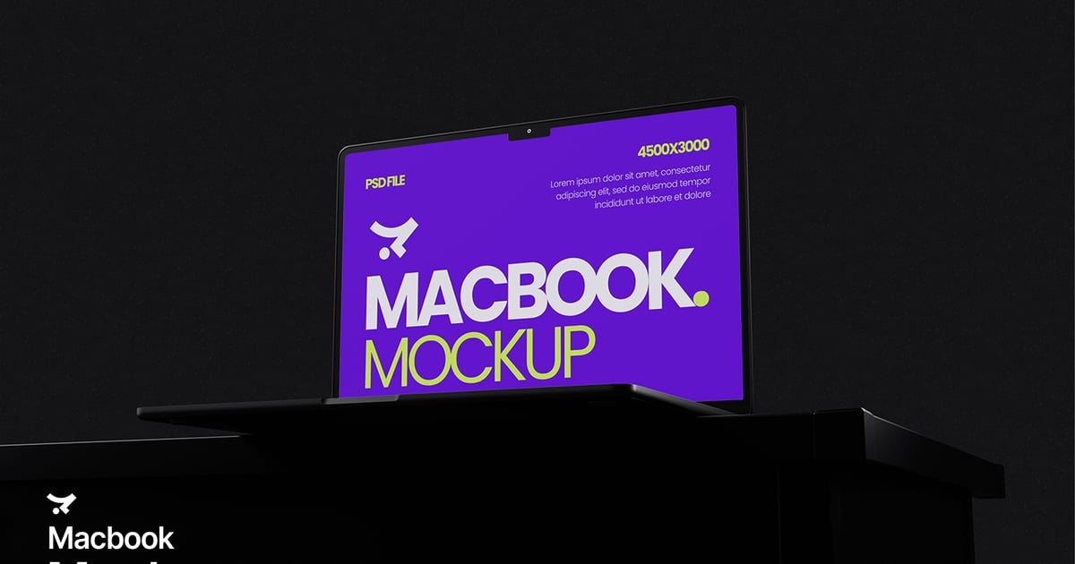 用于品牌推广的高品质MacBook模型