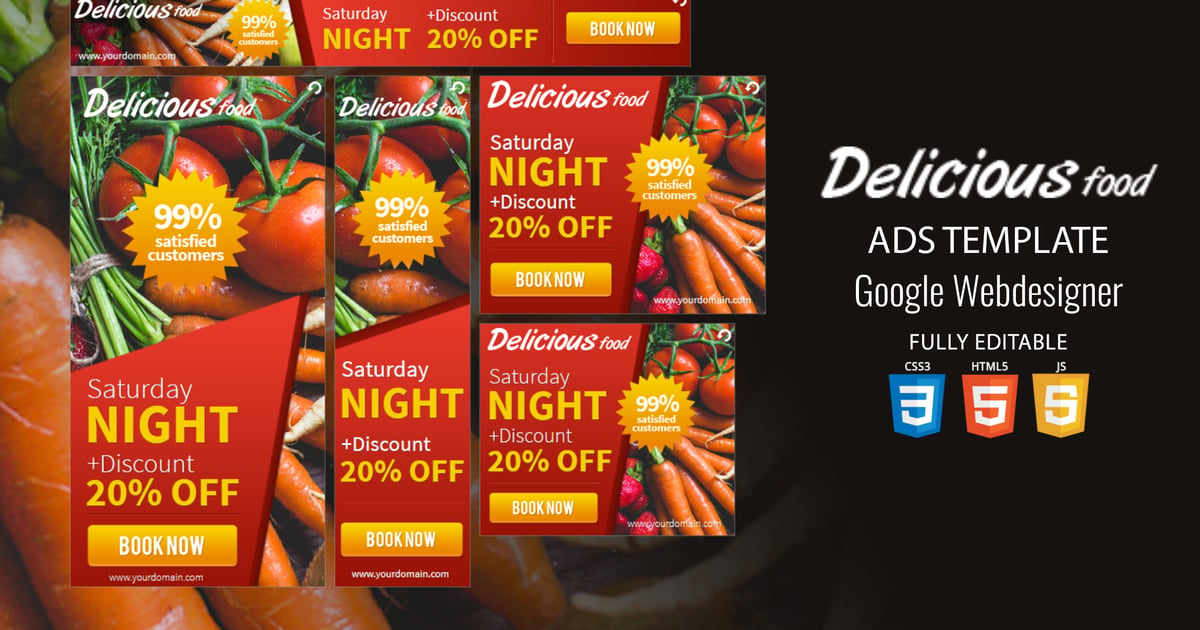 Delicious – HTML5 广告模板