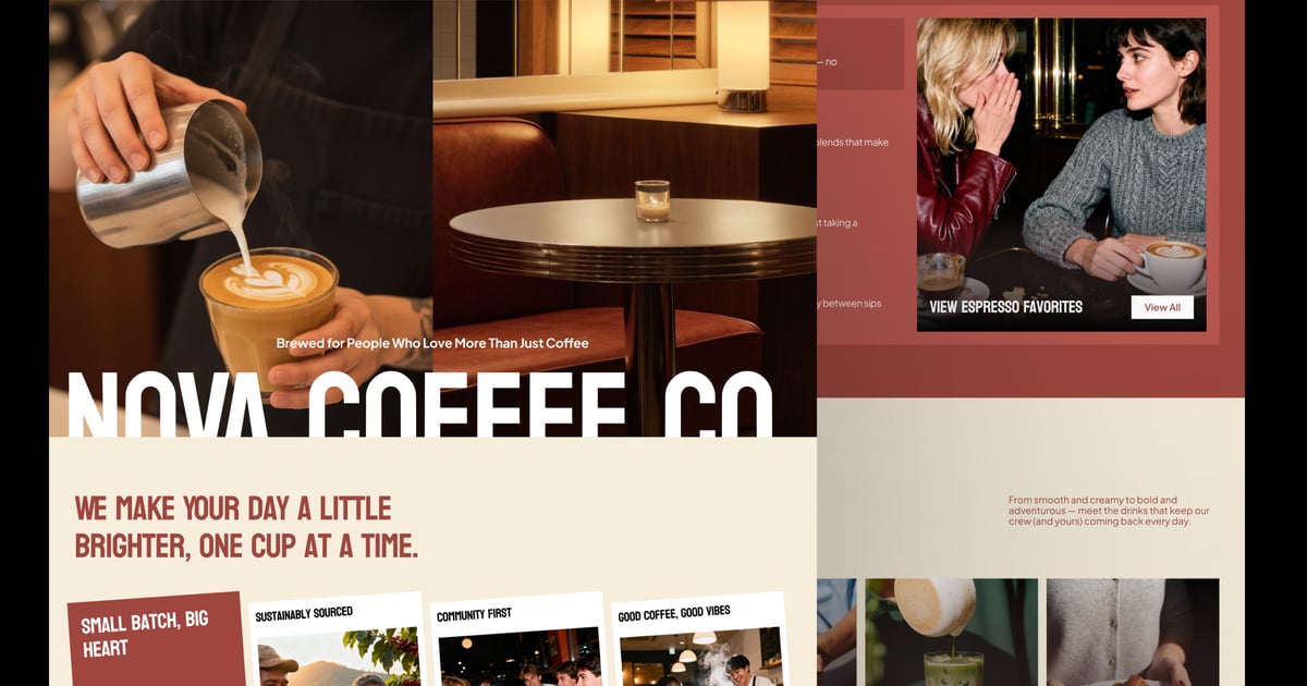Nova Coffee – 咖啡店首页