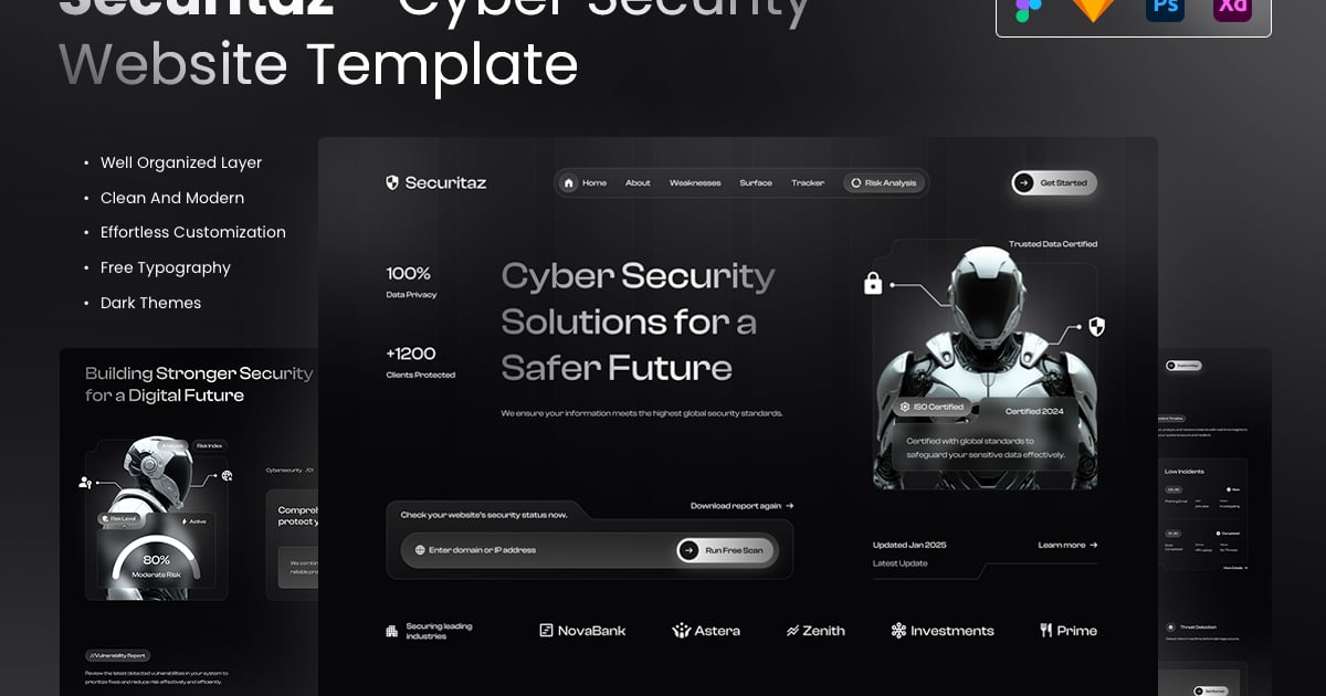 Securitaz – 网络安全网站模板