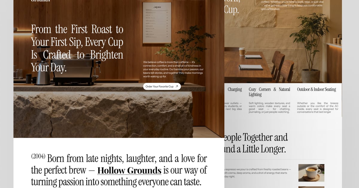 Hollow Grounds – 咖啡店首页