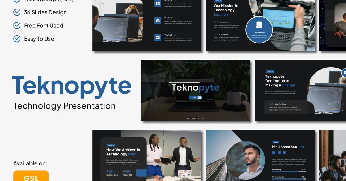 Teknopyte 技术演示文稿（谷歌幻灯片）