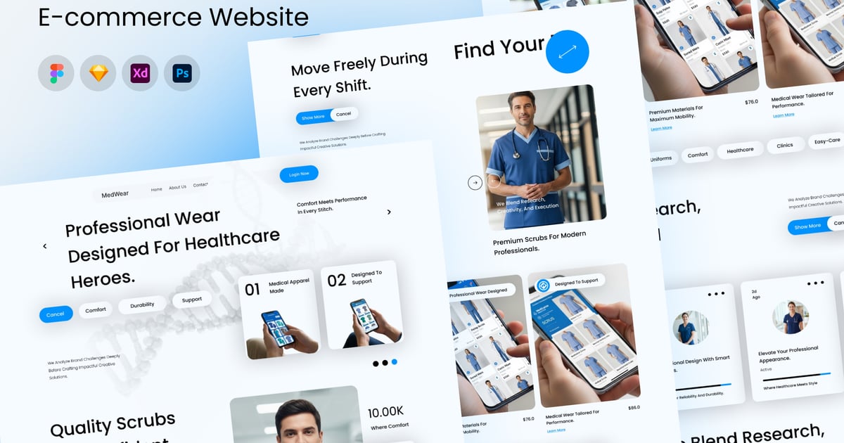 MedWear – 医疗服装电子商务网站