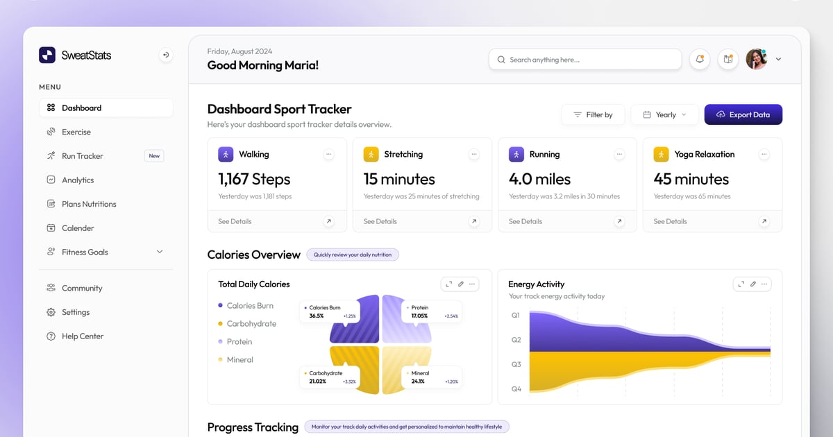 SweatStats – 运动管理仪表盘