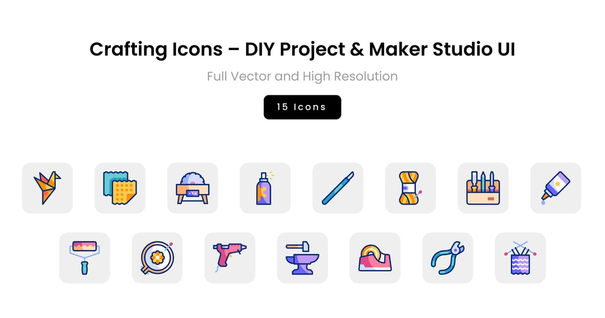 制作图标 – DIY 项目和创客工作室 UI