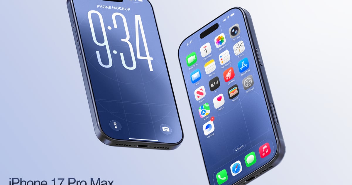 逼真的 iPhone 17 Pro 模型