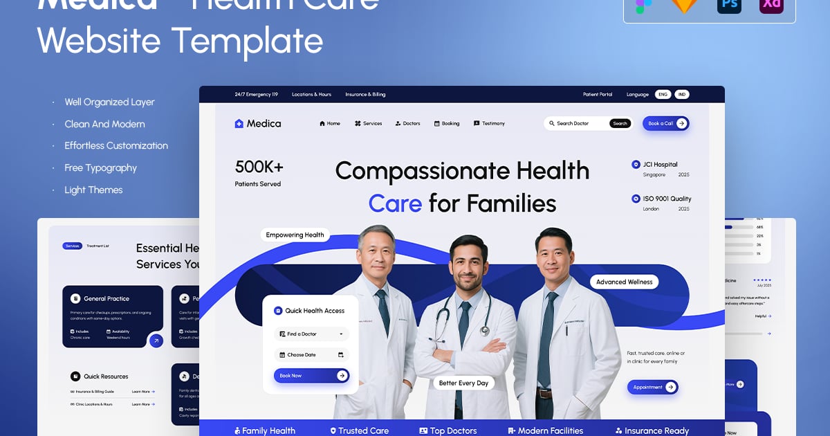 Medica – 医疗保健网站模板