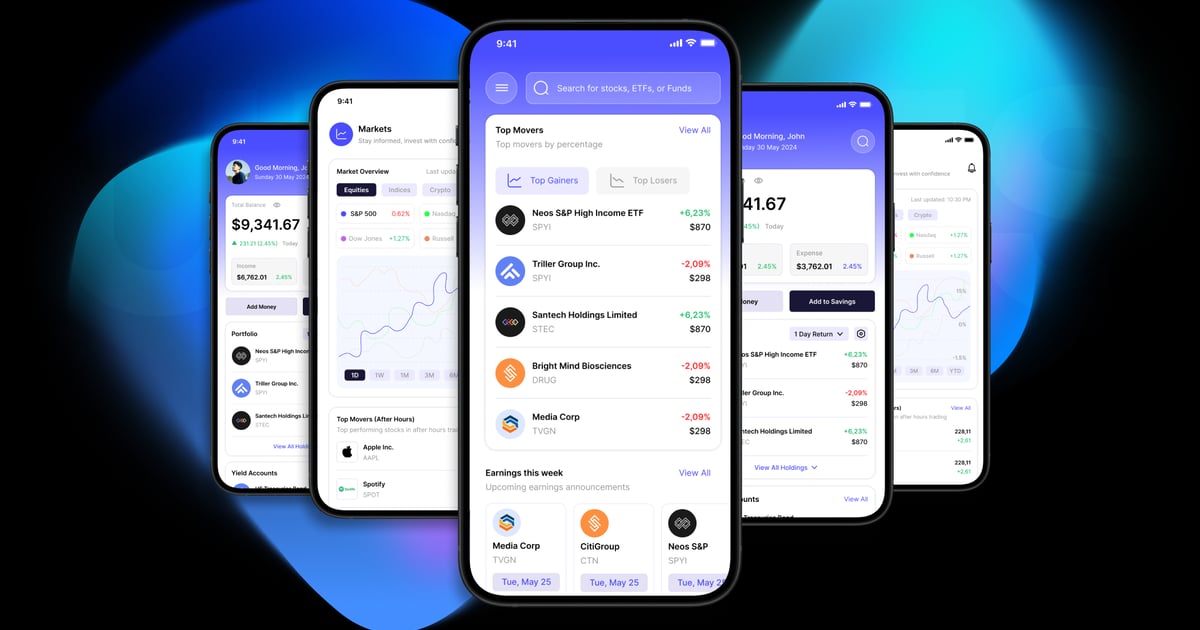 投资 – 移动应用 UI 套件