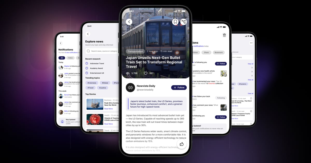 Novapress – 移动应用 UI 套件