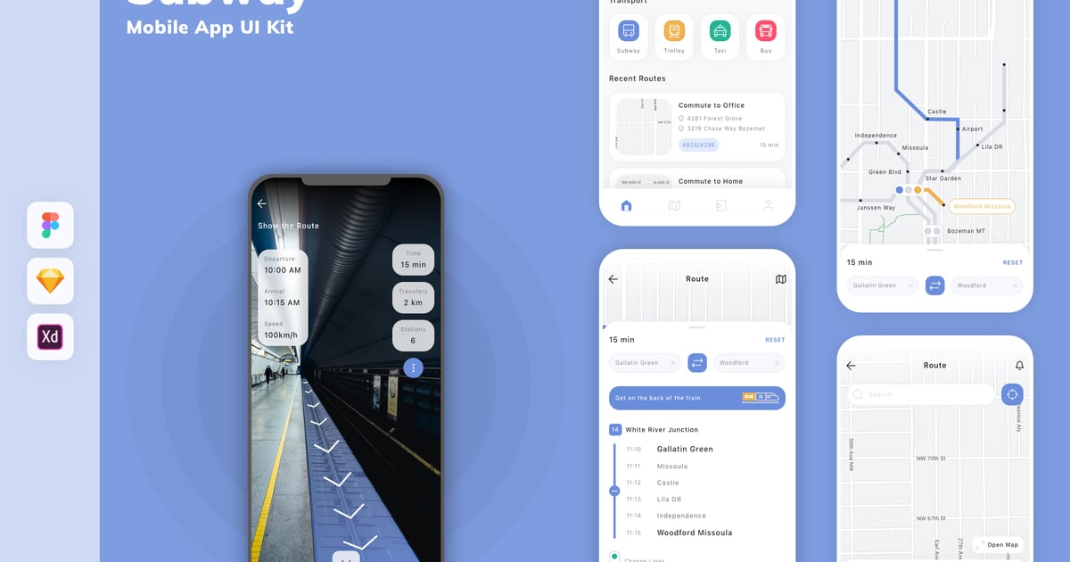 Subway 移动应用 UI 套件