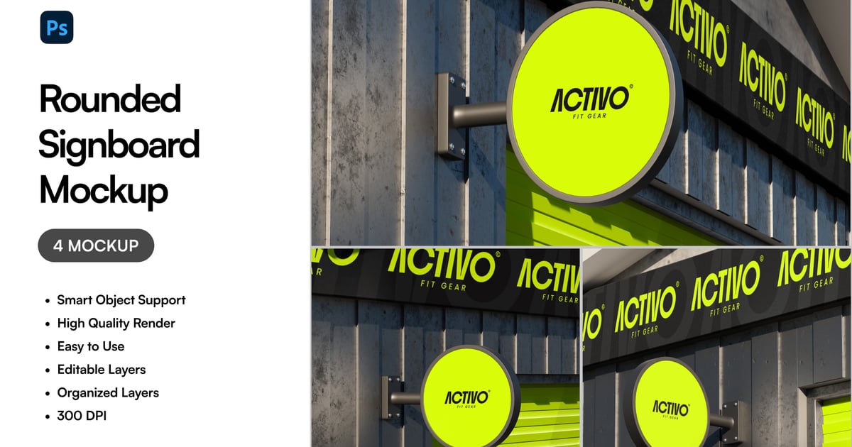 圆形招牌模型